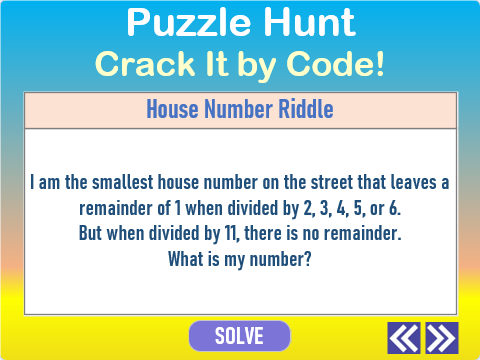 Lesson 166 – Puzzle Hunt Image