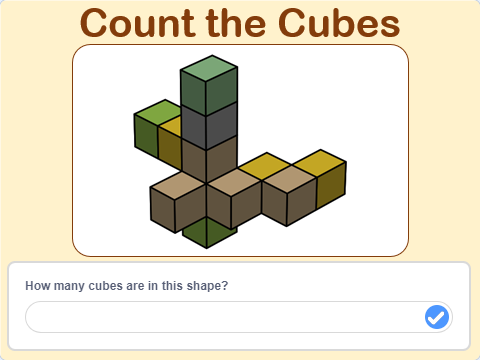 Lesson 197 – Count the Cubes Image