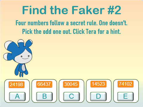 Lesson 202 – Find the Faker #2 – Digit‑Sum Parity Image
