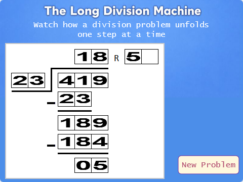 Lesson 393 – The Long Division Machine Image