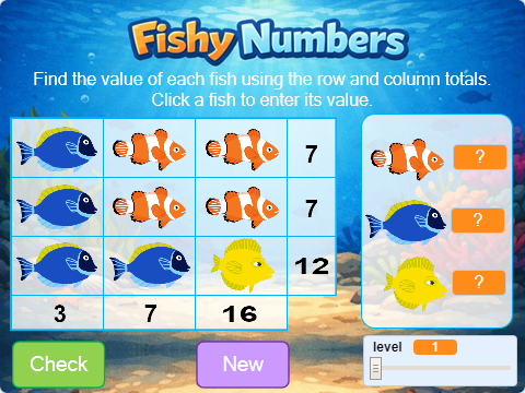 Lesson 405 – Fishy Numbers Image