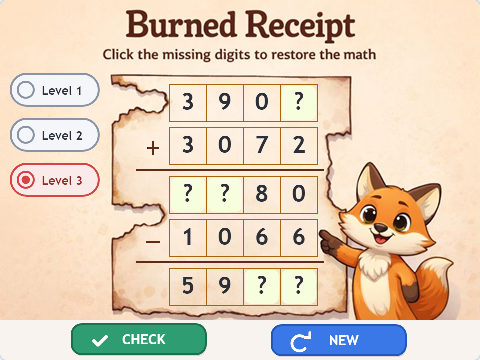 Lesson 407 – Burned Receipt Image