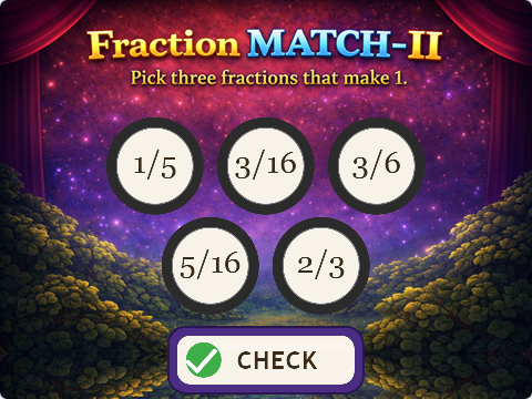 Lesson 414 – Fraction Match - II Image