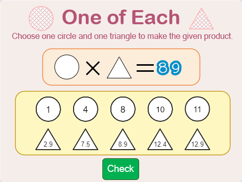 Lesson 420 – One of Each Image